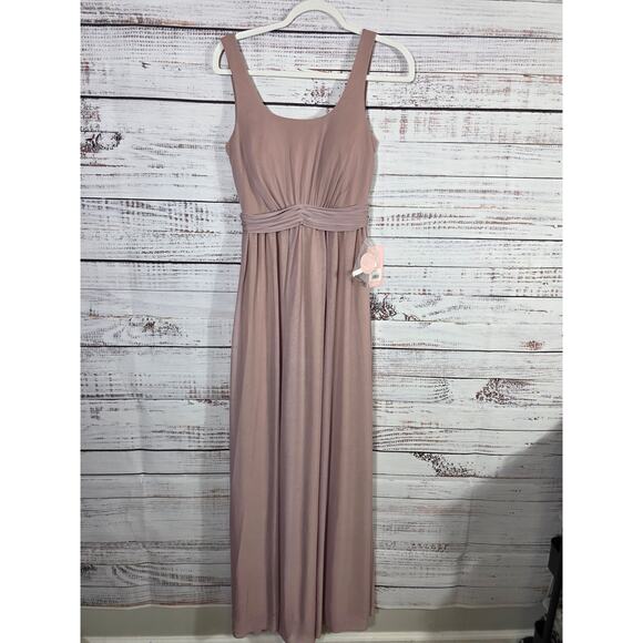 Birdy Grey Bridesmaid Dress Mauve Long Maxi Gown Women's XS NWT - Picture 1 of 7